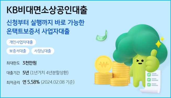 국민비대면 소상공인대출